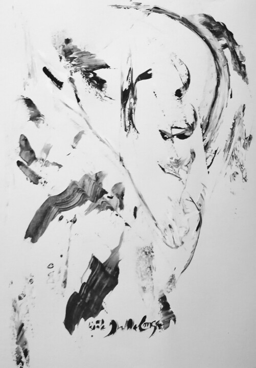 绘画 标题为“JJ G” 由Gisèle Dalla Longa, 原创艺术品, 丙烯