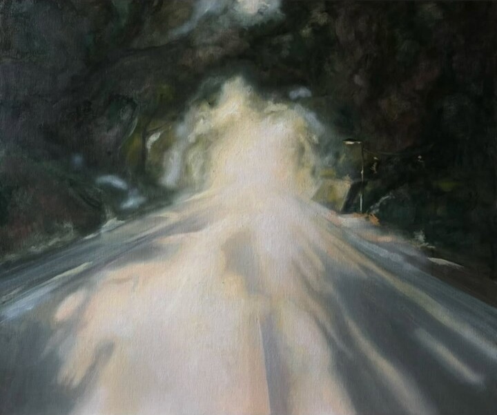 Painting titled "Nieskończoność" by Anastazja Dżupina, Original Artwork, Oil