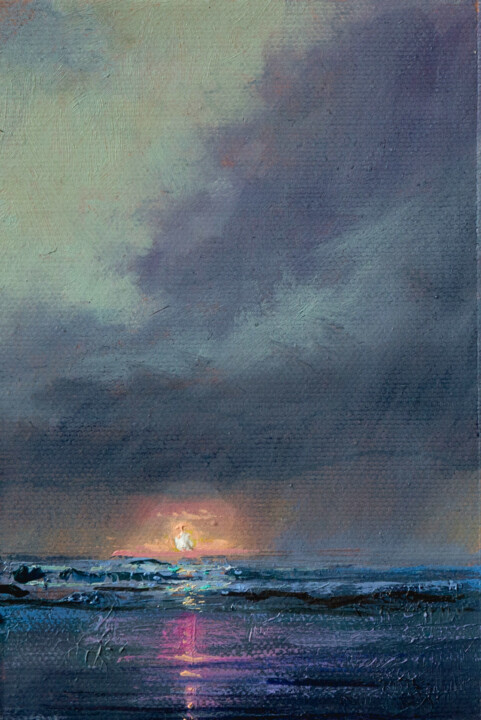 Schilderij getiteld "миниатюра 23" door Andrei Iakovlev, Origineel Kunstwerk, Olie