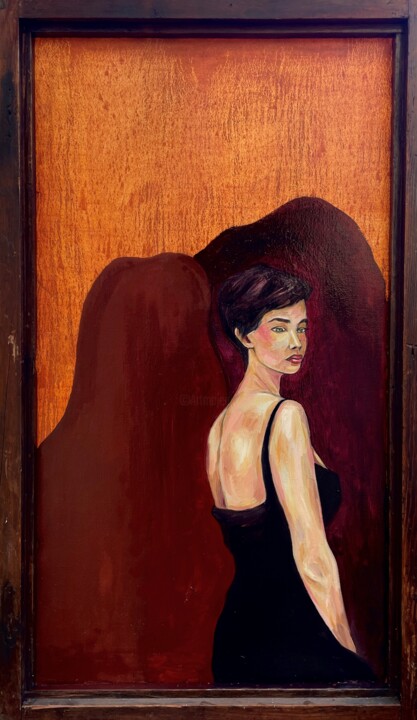 Painting titled "Shura" by Roberto Rivas, Original Artwork, Oil