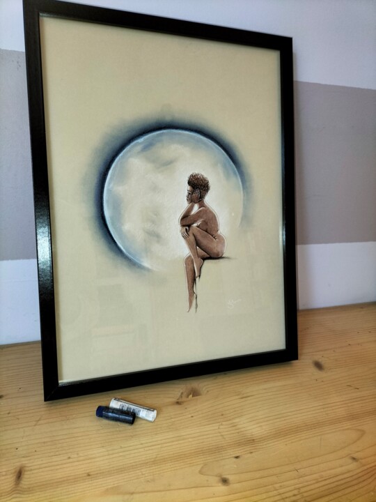 Drawing titled "Liberté" by Edith Stenven, Original Artwork, Ink