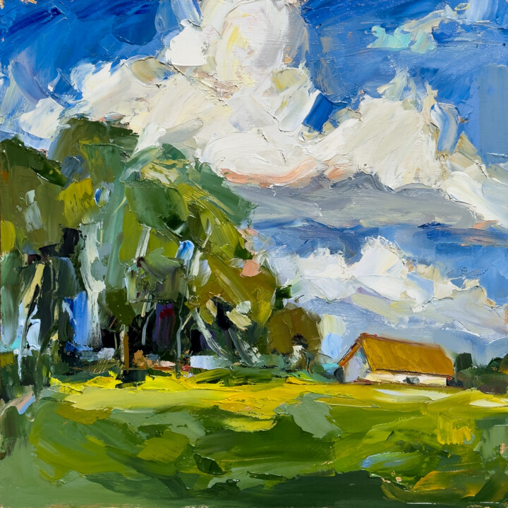 Schilderij getiteld "Where the Wind Reme…" door Daria Zavadenko, Origineel Kunstwerk, Olie