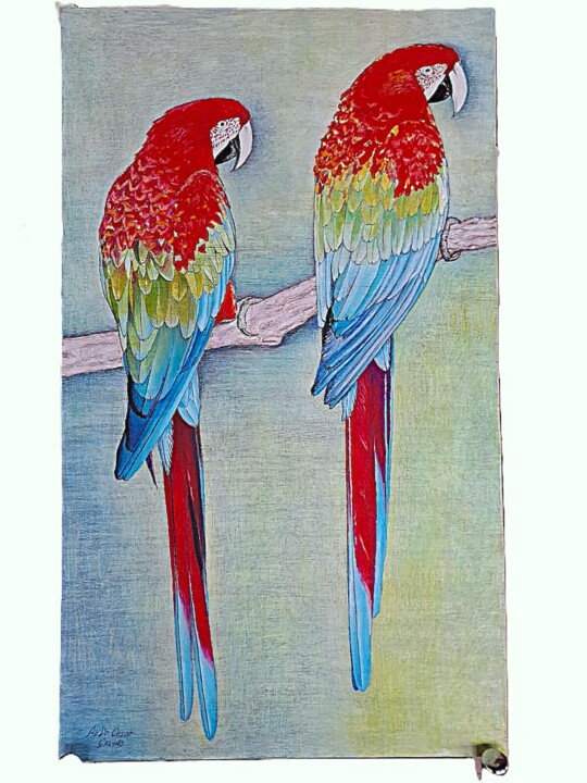 Araras 绘画, 27.6x15.8 in
