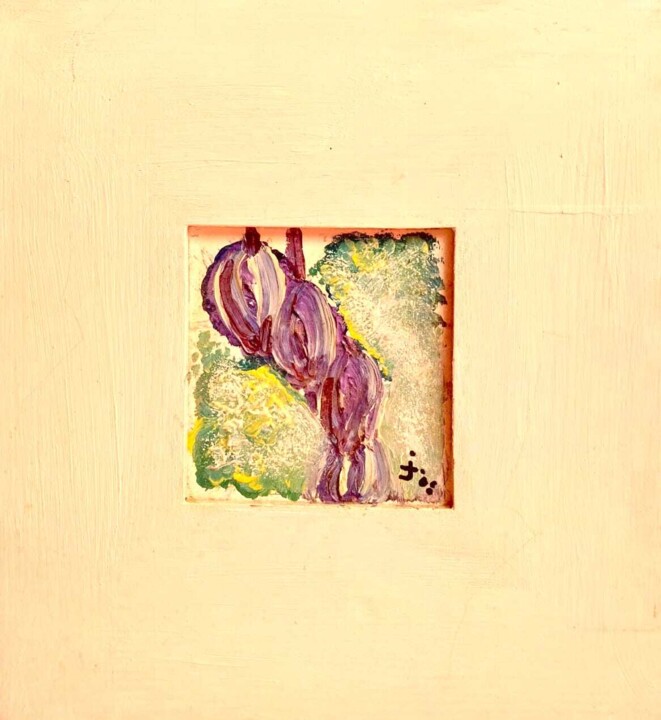 Burst of Bluebell 绘画, 4x4 in