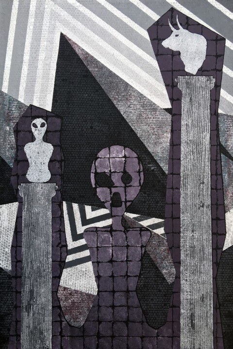 Sacrifice Square Картина, 59,1x39,4 in