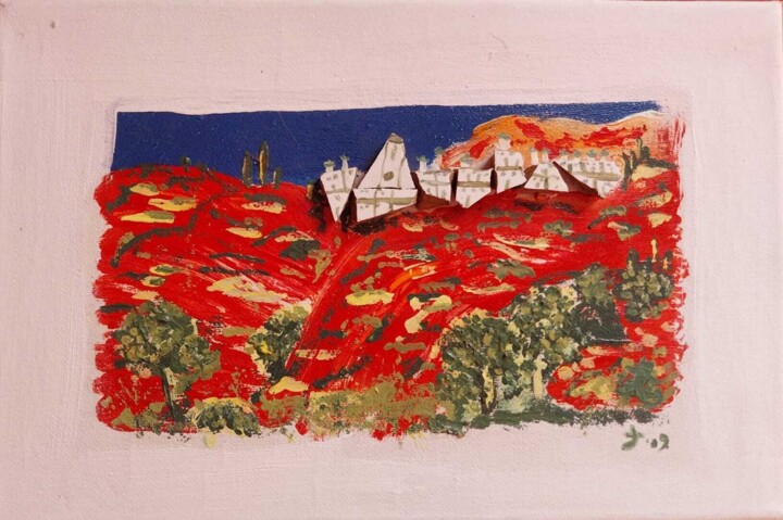 Mediodia in Capileira 绘画, 9.3x14 in