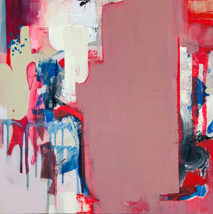 Pintura titulada "Noise hides behind…" por Evgeniya Zolotareva, Obra de arte original, Acrílico