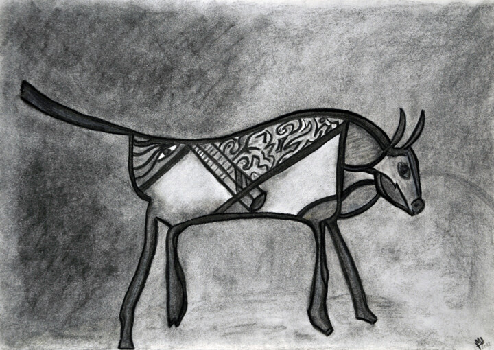 Sombra y Fuego 图画, 11.8x15.8 in