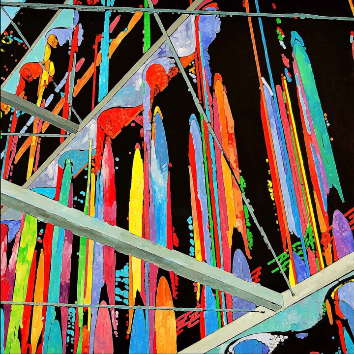 Estampas & grabados titulada "Casa da Música Porto" por Angelo De Castro, Obra de arte original, Impresión digital