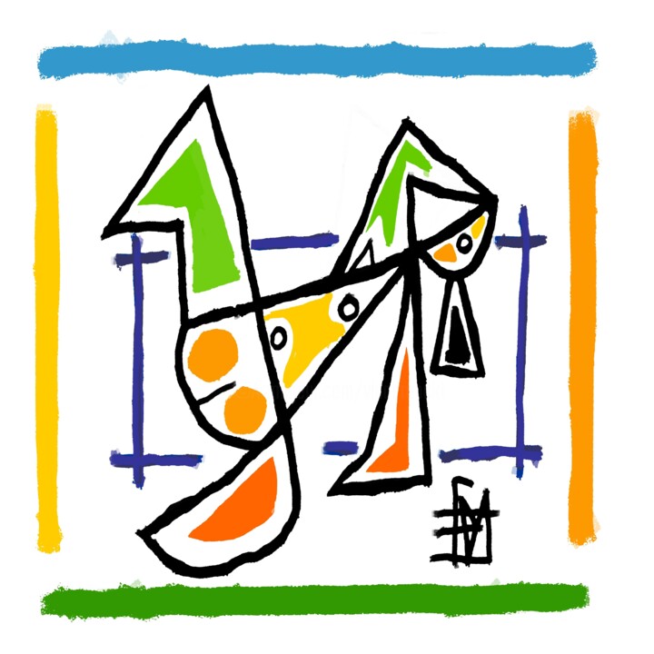 Digital Arts titled "N ab 1" by Franck Vidal, Original Artwork, Digital Painting