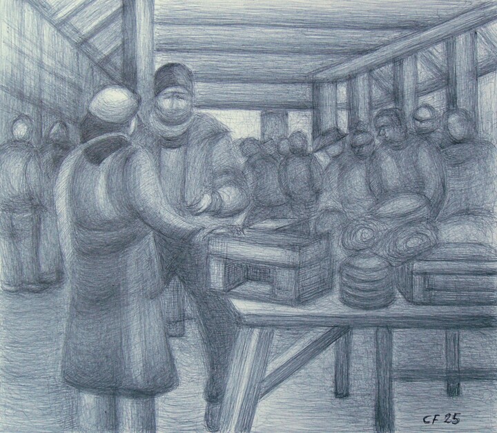 Dessin,  11,8x13,8 in 