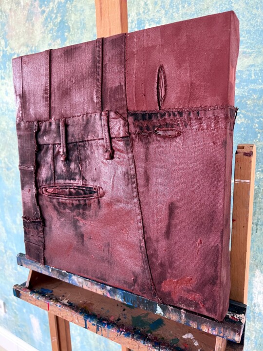 Art textile intitulée "Ex Boyfriends 3" par Inga Makarova, Œuvre d'art originale, Émail Monté sur Châssis en bois