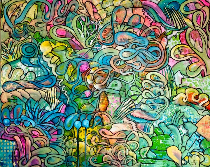 Reef 绘画, 31.5x39.4 in