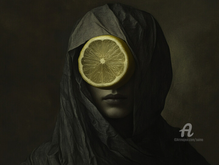 Arts numériques intitulée "Eyes of Zest" par Suima, Œuvre d'art originale, Image générée par l'IA