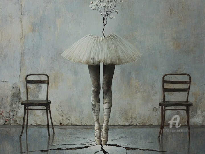 Feet Permitted to Bloom Arts numériques, 15x18 in
