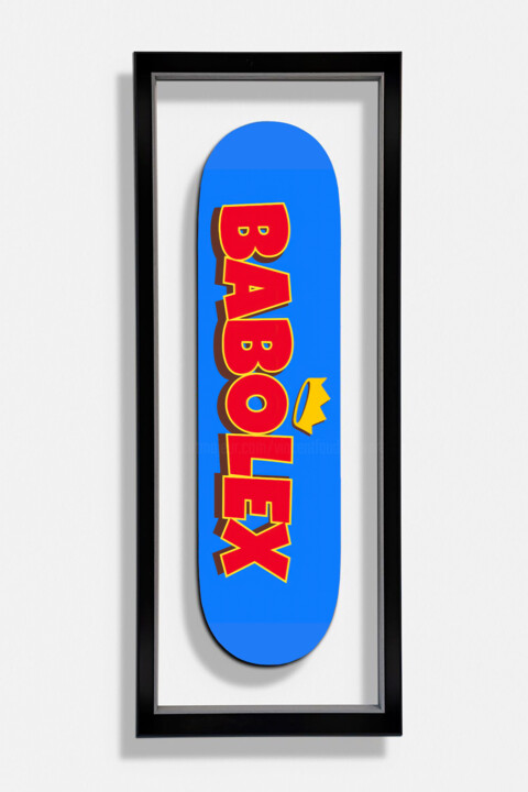 skate logo red Escultura, 31,5x7,9 in