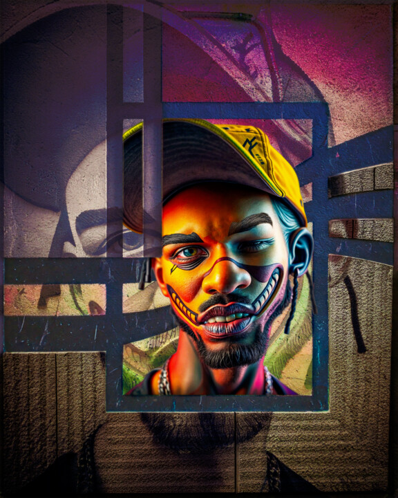 Un flash dans ta frimousse Digitale Kunst, 39,4x31,5 in