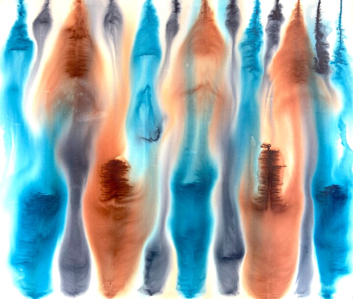 Malerei mit dem Titel "Lisb mist" von Sumit Ratta, Original-Kunstwerk, Acryl