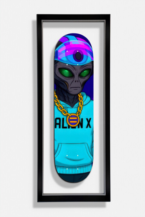 Skate Solana Alien X Скульптура, 31,5x7,9 in
