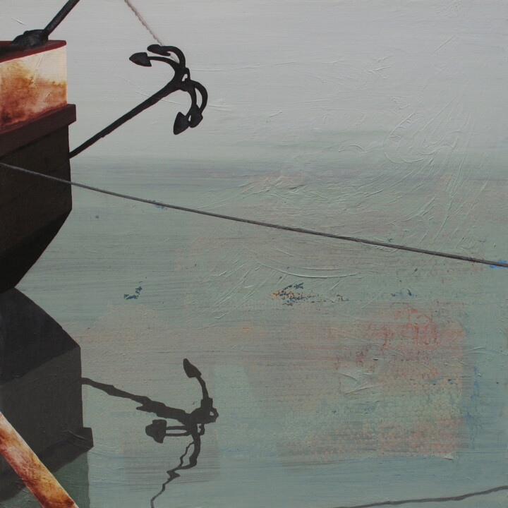 Pintura intitulada "Seemanns Braut" por Markus Honerla, Obras de arte originais, Laca Montado em Armação em madeira