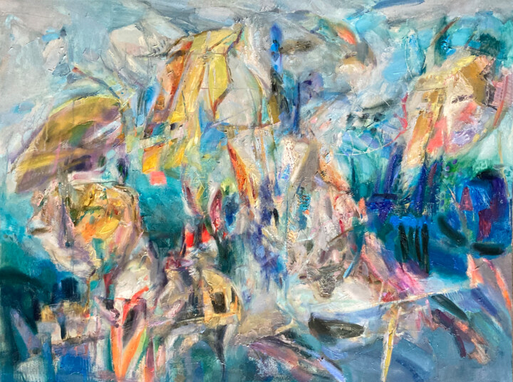 绘画 标题为“Square (II)” 由Vitalie Coroban, 原创艺术品, 油