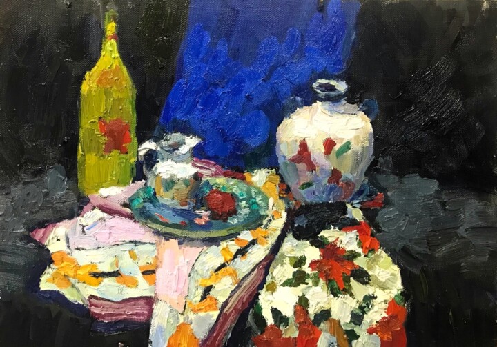 Черный натюрморт Painting, 19.7x27.6 in