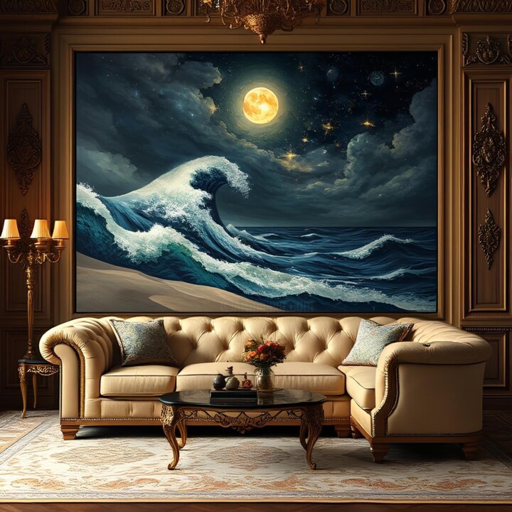 Le chant de la mer - Tomm Moore, mise en situation 数字艺术, 35.4x35.4 in