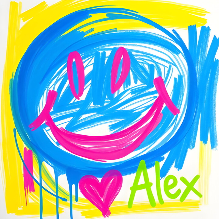 I Love Alex Printmaking, 39.4x39.4 in