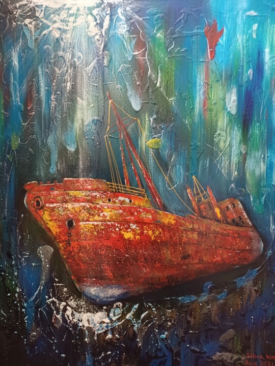 Voyage of the Forgotten Pittura, 23,6x19,7 in