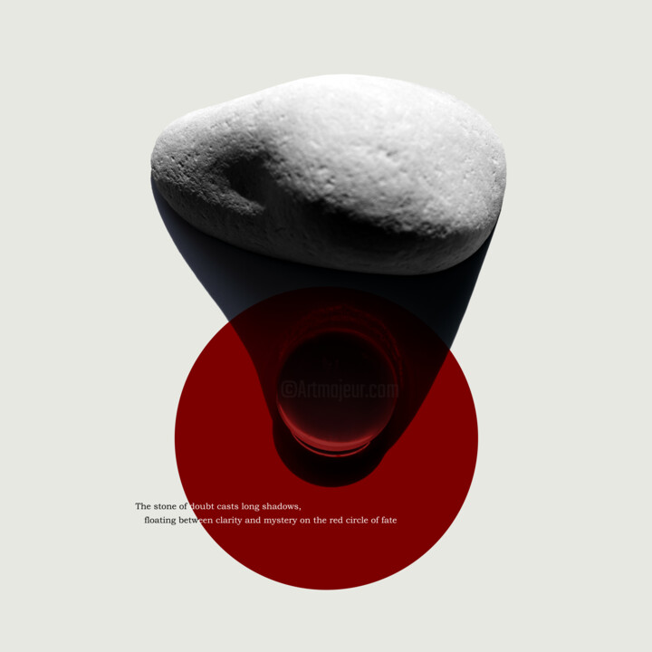 Of permanent shadow and the fragile memory of an instant Digitale Kunst, 16,5x16,5 in