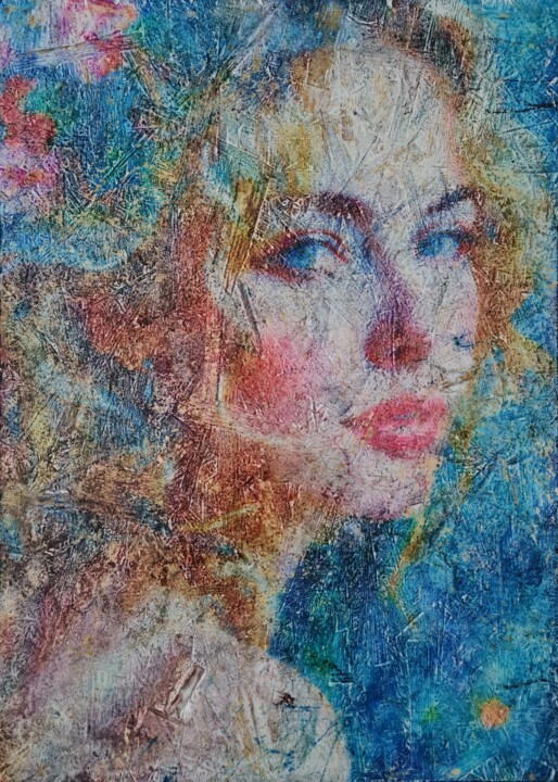 Reach out to me (n.702) Pittura, 27,6x19,7 in