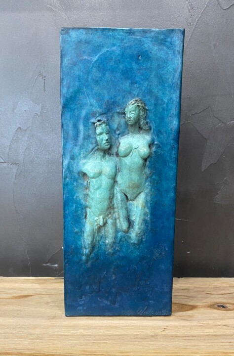 Sculptuur getiteld "De terre et d’eau #2" door Guillaume Werle, Origineel Kunstwerk, Bronzen