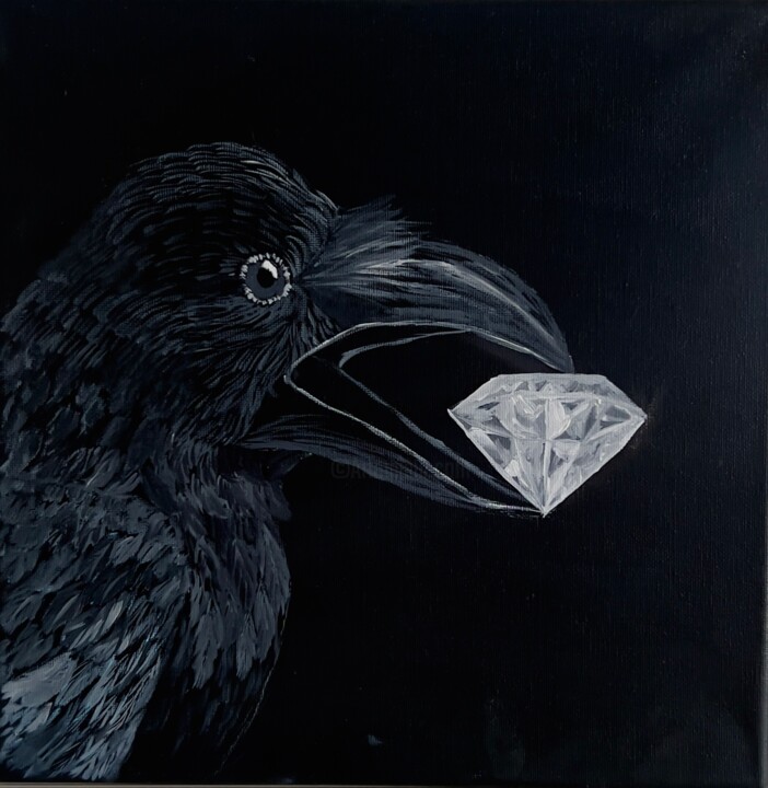Schilderij,  11,8x11,8 in 