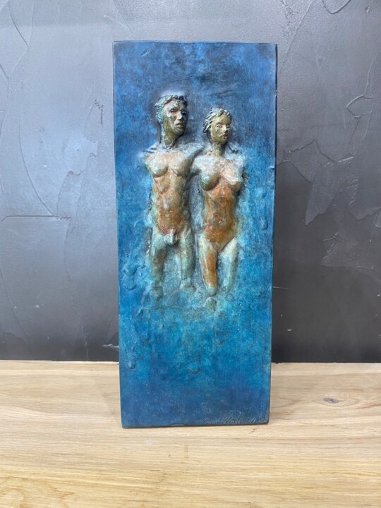 Sculptuur getiteld "De terre et d’eau #4" door Guillaume Werle, Origineel Kunstwerk, Bronzen