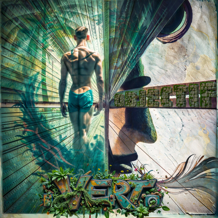 Objectif Vert Dijital Sanat, 39,4x39,4 in