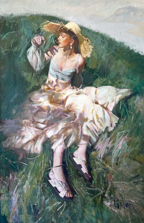 Schilderij getiteld "View from the Hill" door Igor Galan, Origineel Kunstwerk, Olie