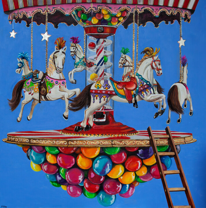 In My Dreams Tablo, 36x36 in