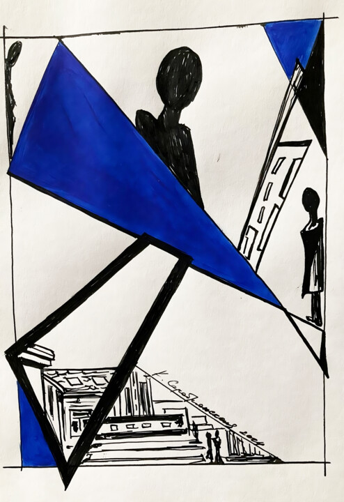 Cities and Their Observers. Episode 3 Рисунок, 8,3x5,9 in