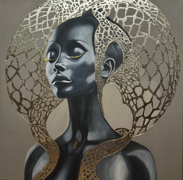 Gilded Empress 绘画, 23.6x23.6 in