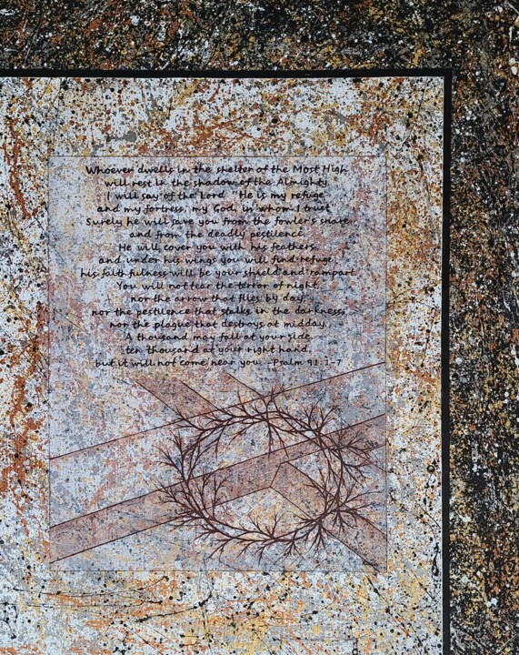 Psalm 91 Tablo, 35,8x28,6 in