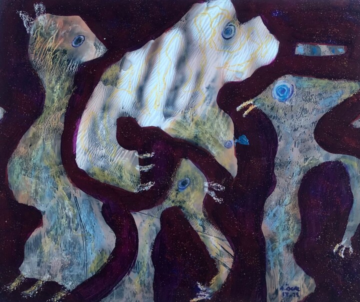 绘画,  13.8x16.9 in 