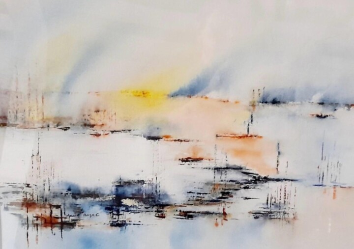 Sans Titre Painting, 15.8x19.7 in