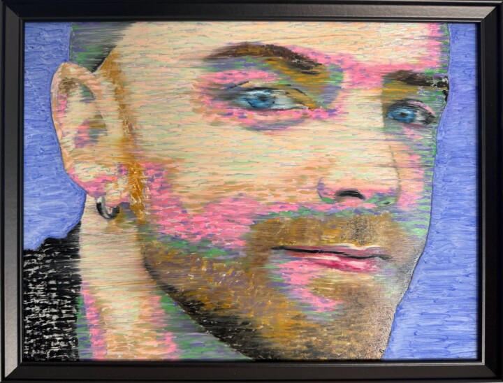 Schilderij getiteld "Henry n.2" door Stefano Pallara, Origineel Kunstwerk, Olie