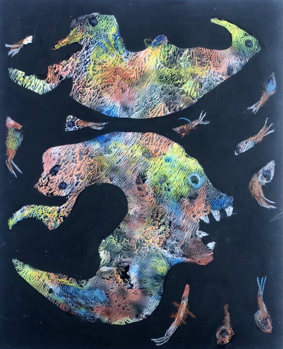 绘画,  16.9x13.8 in 