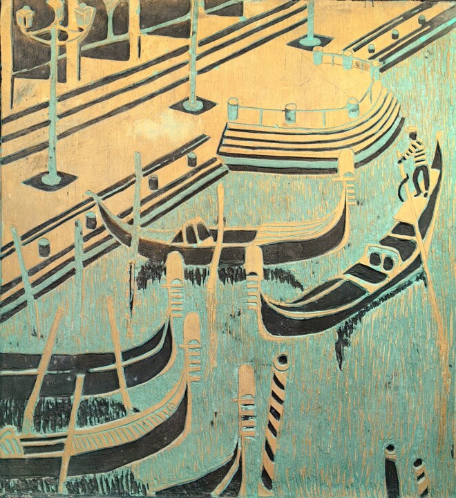 Venice Картина, 55,1x59,1 in