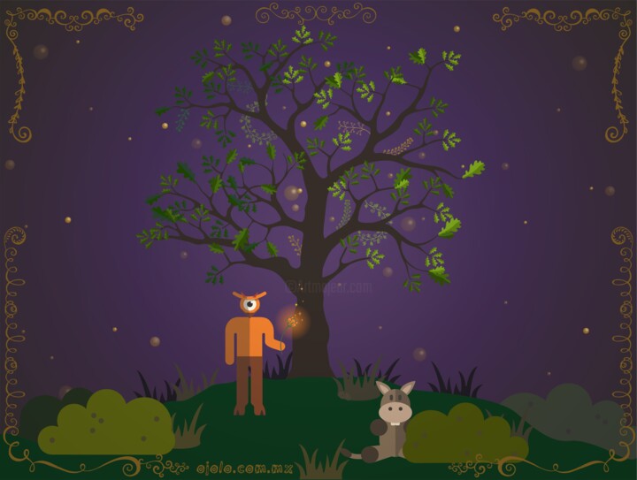 a midsummer night's seen Digitale Kunst, 22x30 in