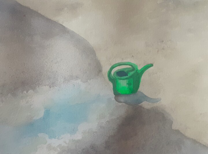 Painting titled "abbandono" by Francesca Sacconi, Original Artwork, Watercolor