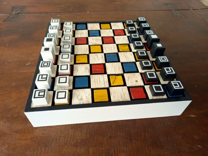 Dama Scacchi Mondrian Design, 2,4x13 in
