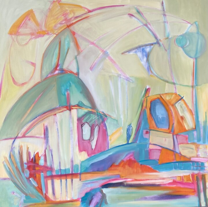 Amy 绘画, 31.5x31.5 in