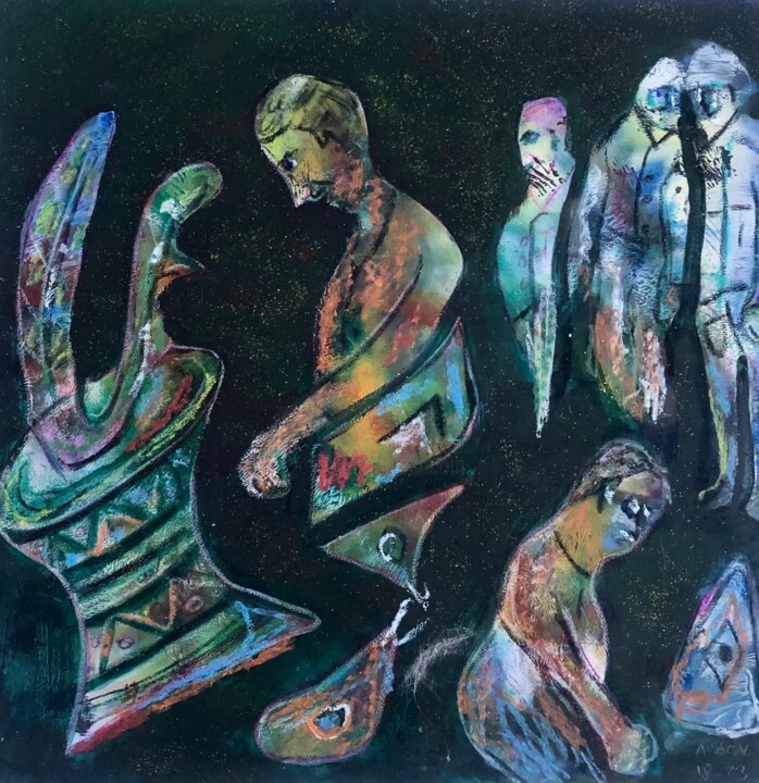 Bir Rüyanın İçinde 绘画, 13.8x13.8 in